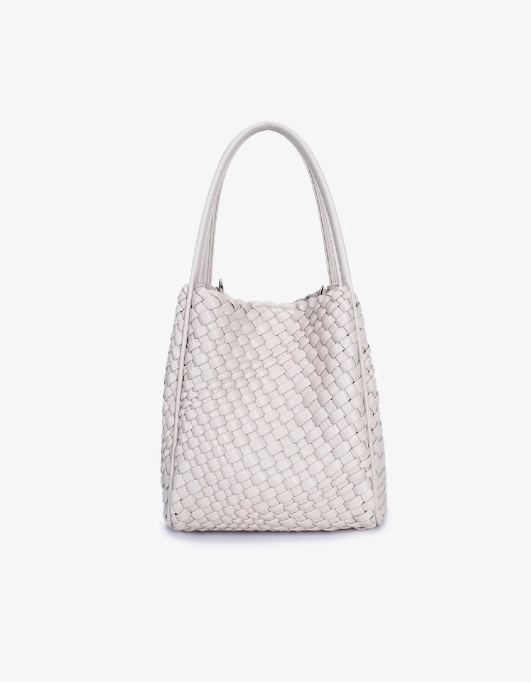 Remi/Reid Hollace Mini Woven Tote Bag in Cream available at Barbara Katz