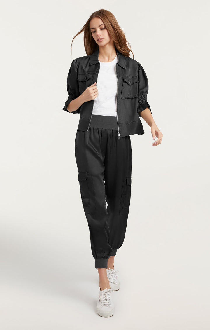 Cinq a Sept Holly Jacket in Black available at Barbara Katz