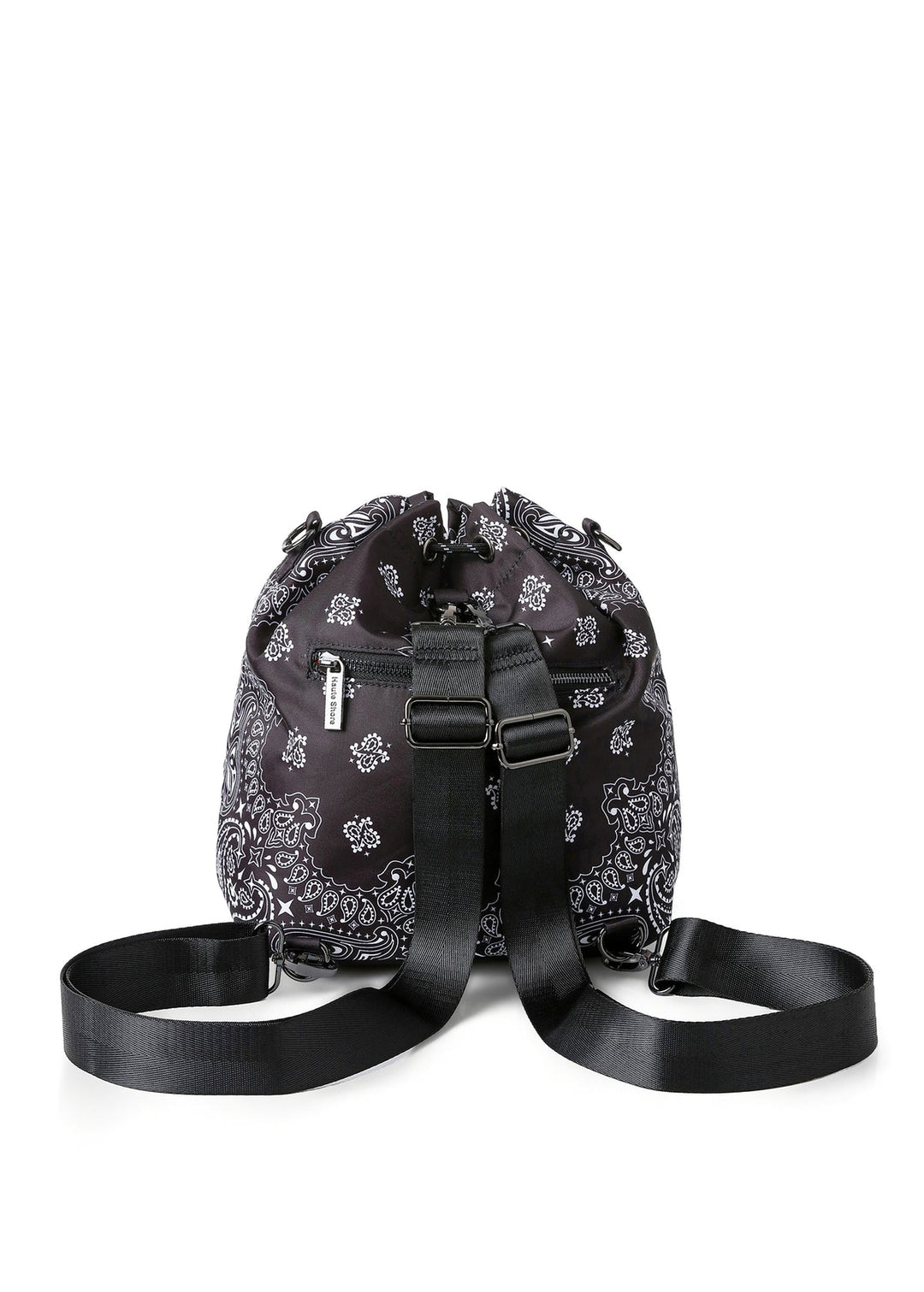 Haute Shore Harley Bandana Print Bucket Bag in Black available at Barbara Katz