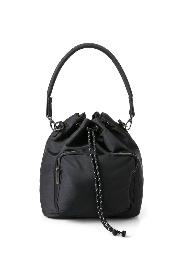 Haute Shore Harley Nylon Bucket Bag in Black available at Barbara Katz