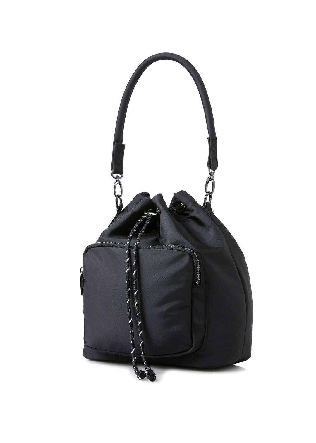 Haute Shore Harley Nylon Bucket Bag in Black available at Barbara Katz