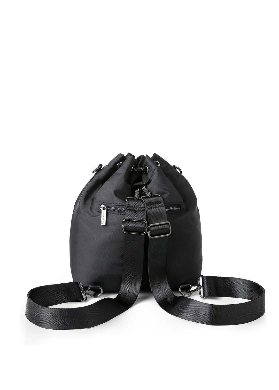 Haute Shore Harley Nylon Bucket Bag in Black available at Barbara Katz