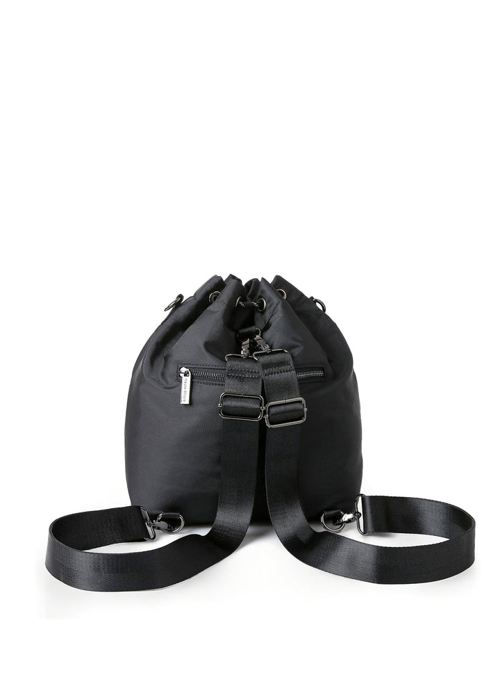 Haute Shore Harley Nylon Bucket Bag in Black available at Barbara Katz