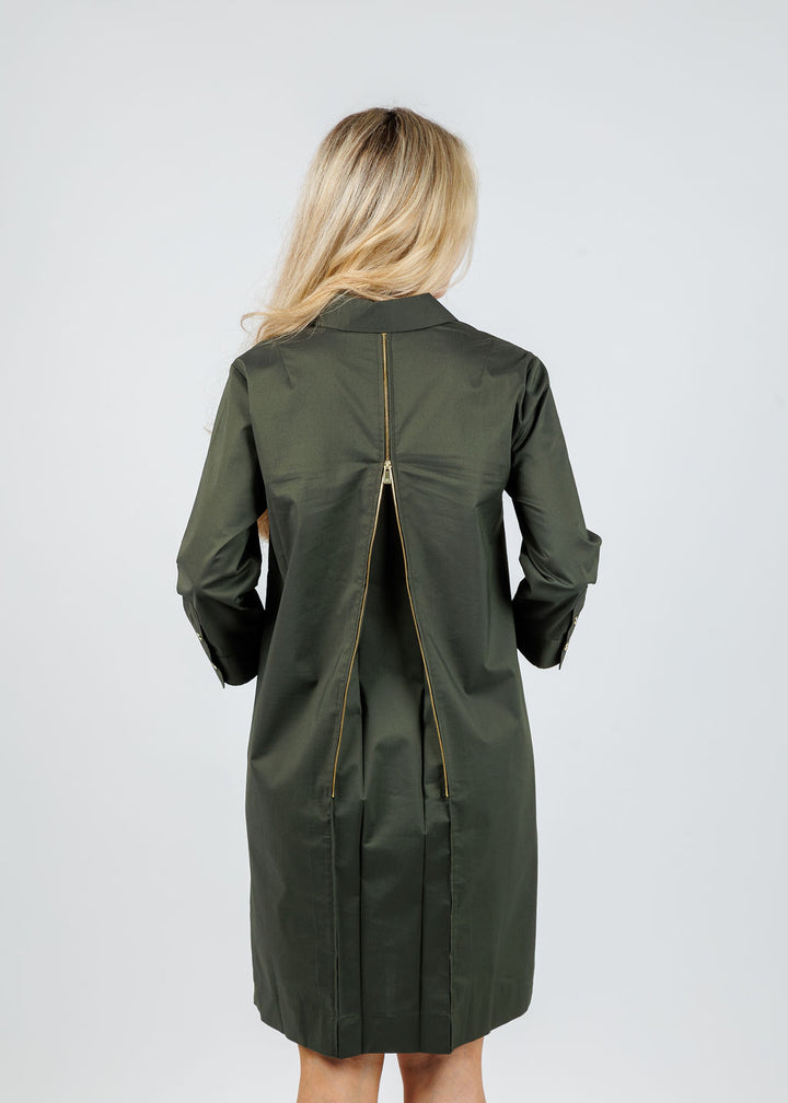 Hinson Wu Alessa Back Zip Dress in Oregano available at Barbara Katz