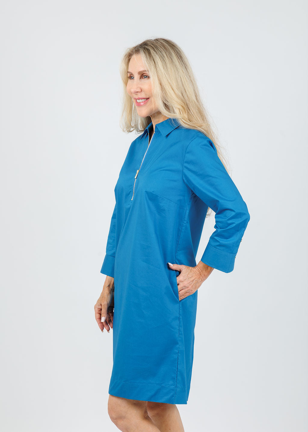 Hinson Wu Alessa Dress in Sapphire available at Barbara Katz