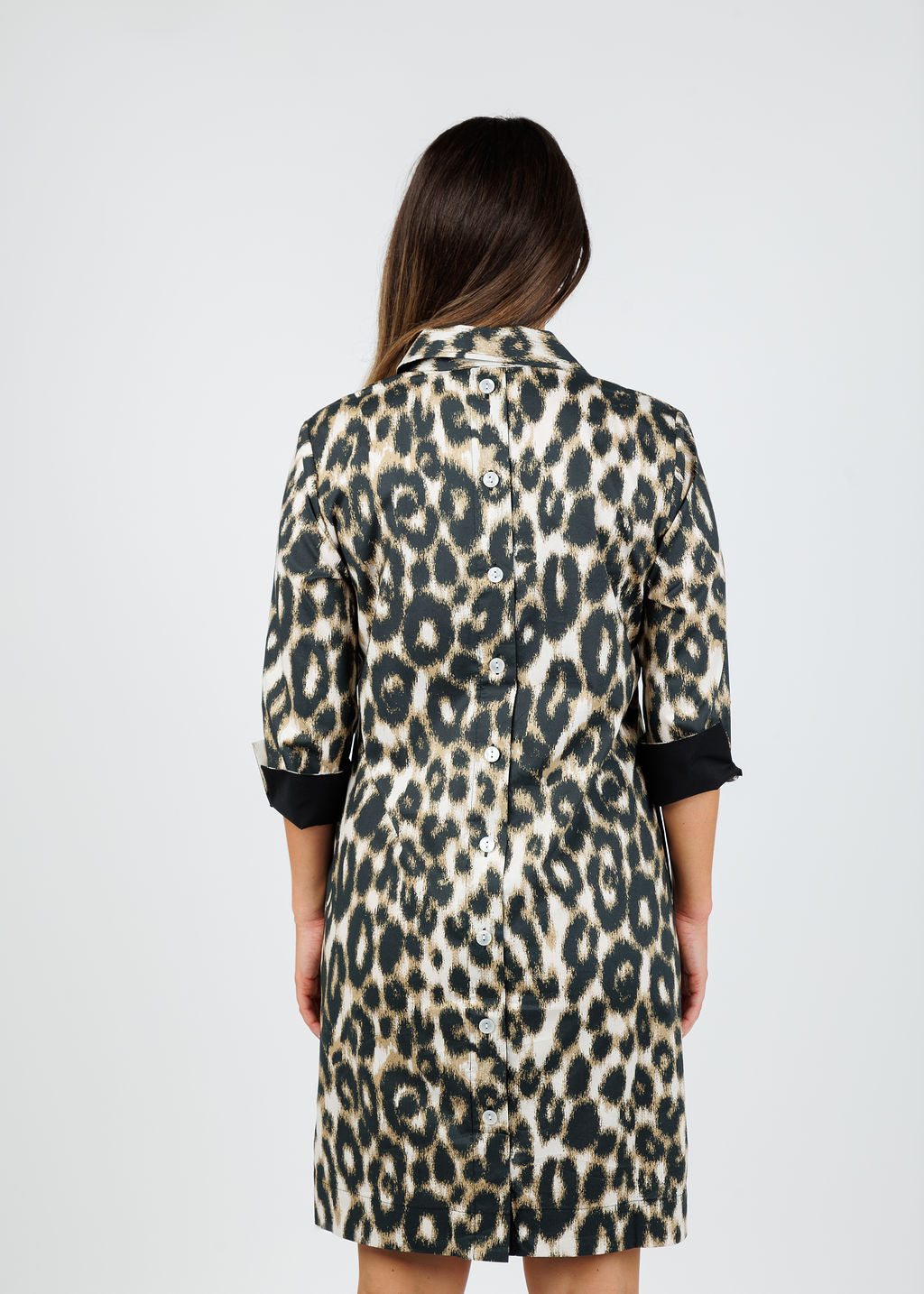 Hinson Wu Aileen 3/4 Sleeve Animal Print Dress available at Barbara Katz