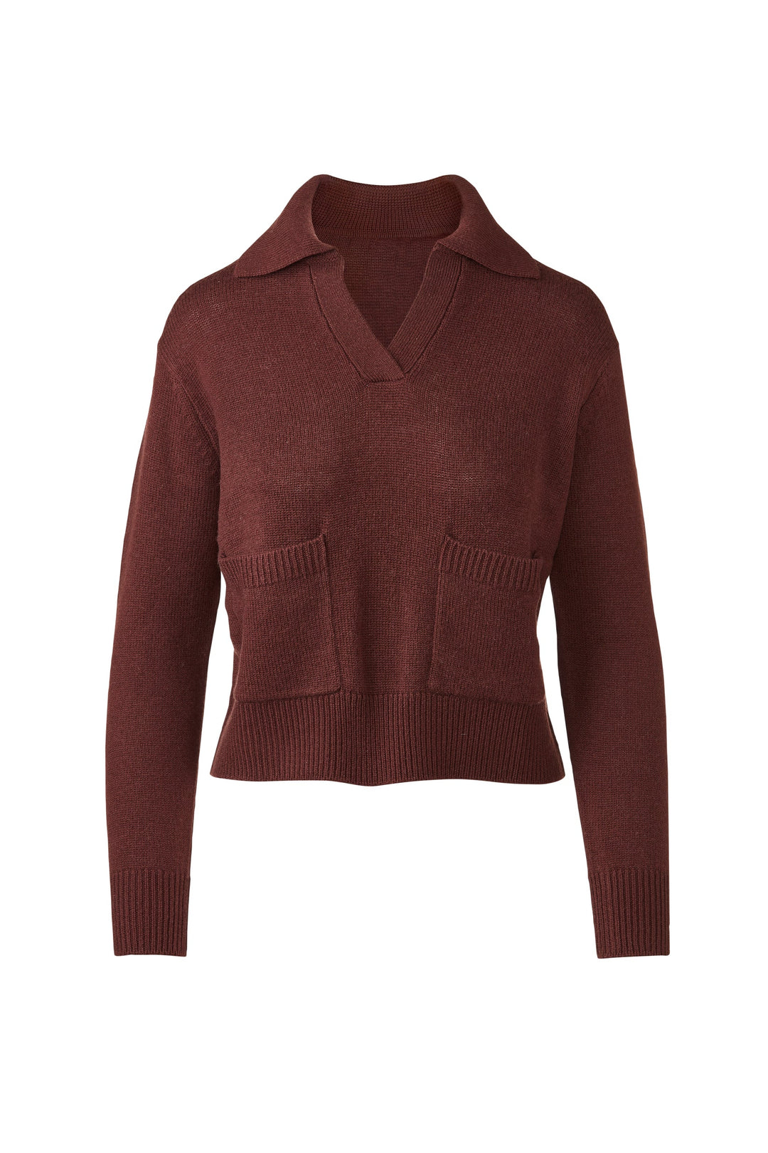Kinross &amp;Isla Splitneck Pocket Polo available at Barbara Katz