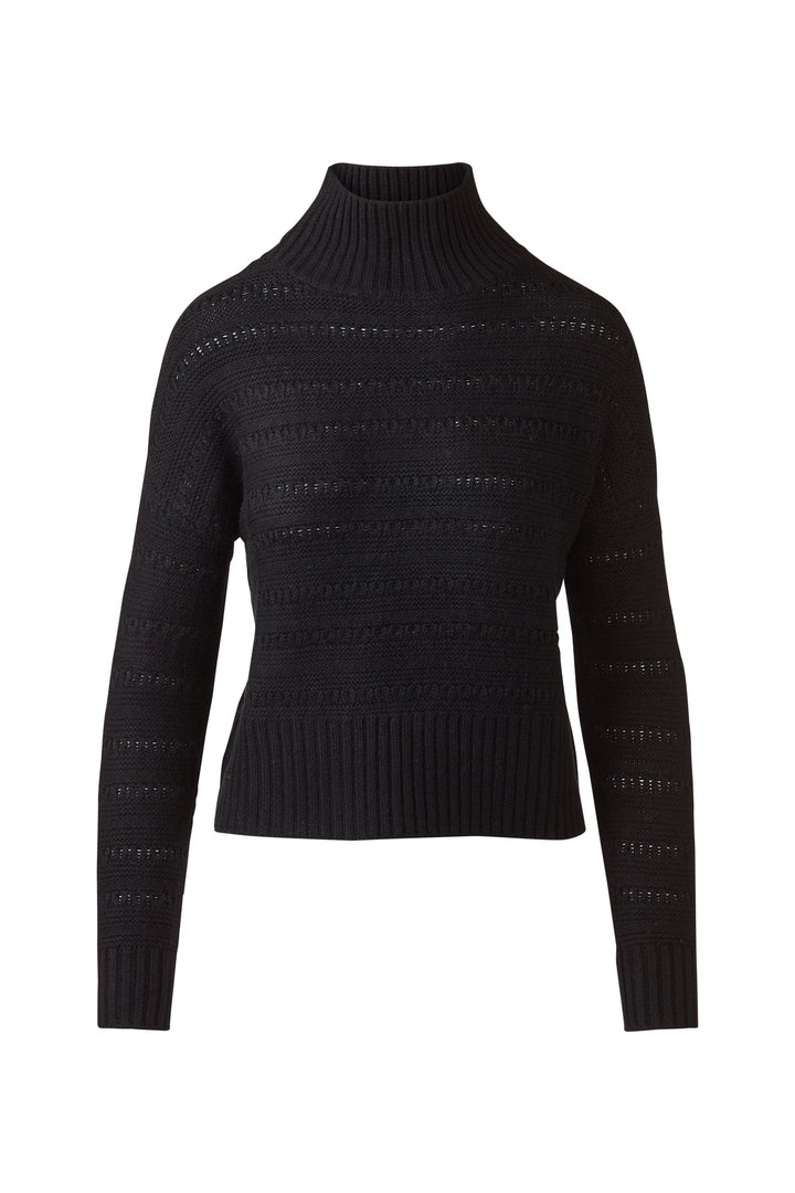 Kinross &amp;Isla Textured Mock Sweater available at Barbara Katz