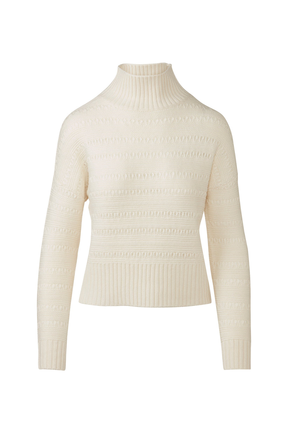 Kinross &Isla Textured Mock Sweater available at Barbara Katz