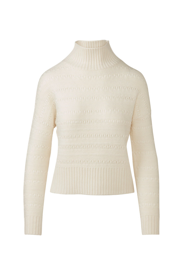 Kinross &amp;Isla Textured Mock Sweater available at Barbara Katz