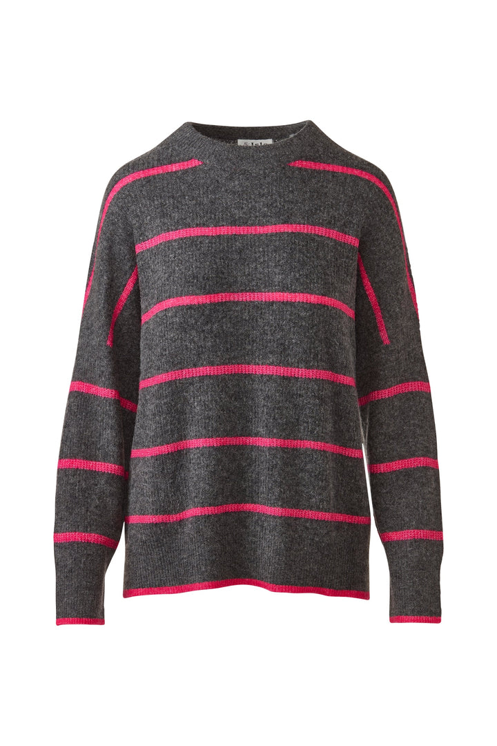 Kinross &amp;Isla Lofty Oversized Stripe Crew Sweater available at Barbara Katz
