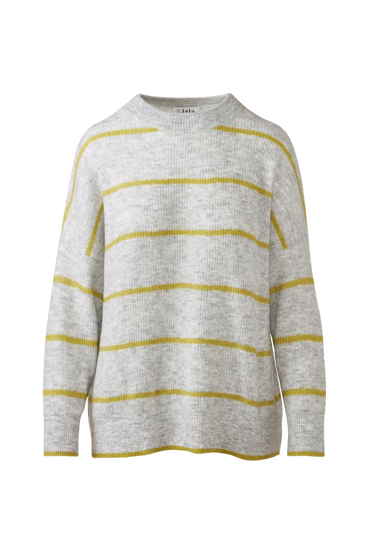 Kinross &amp;Isla Lofty Oversized Stripe Crew Sweater available at Barbara Katz