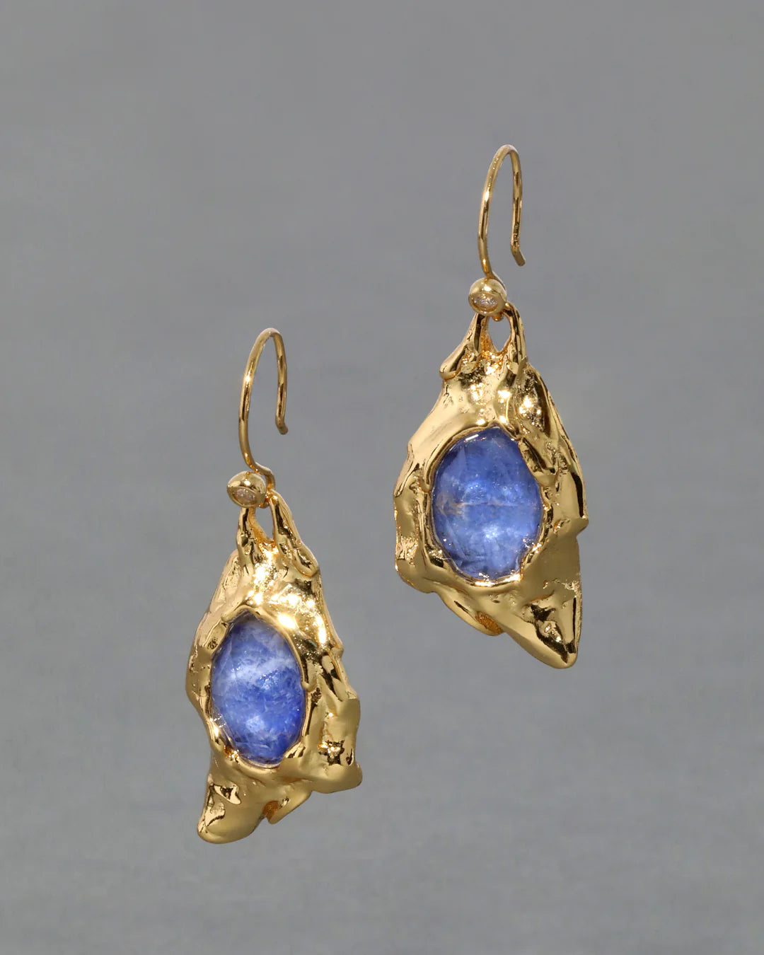 Alexis Bittar Brut Gold Sodalite Wire Earring