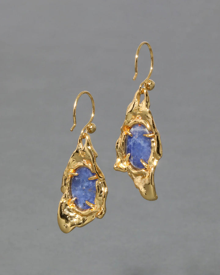 Alexis Bittar Brut Gold Sodalite Wire Earring
