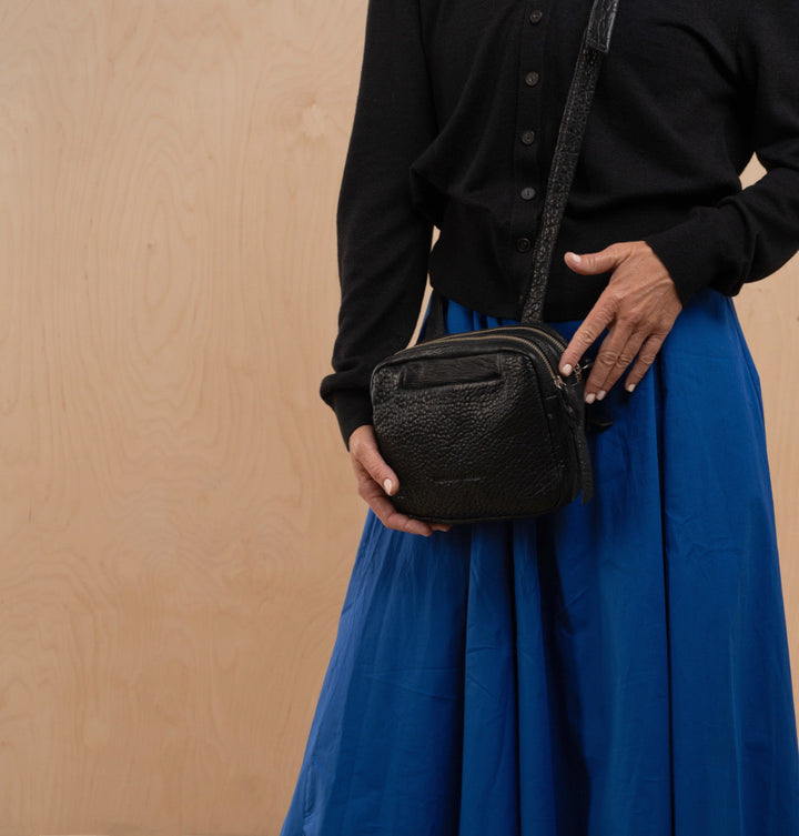 Daniella Lehavi Louise Mini Box Bag in Black available at Barbara Katz