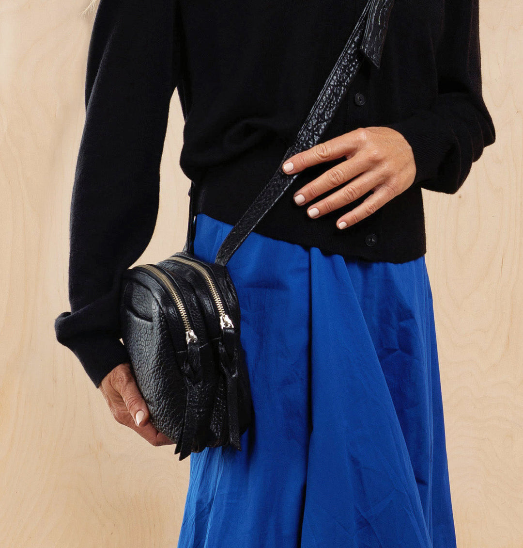 Daniella Lehavi Louise Mini Box Bag in Black available at Barbara Katz