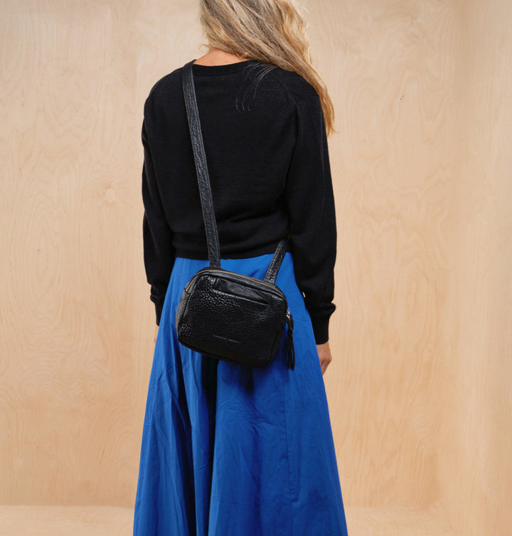 Daniella Lehavi Louise Mini Box Bag in Black available at Barbara Katz