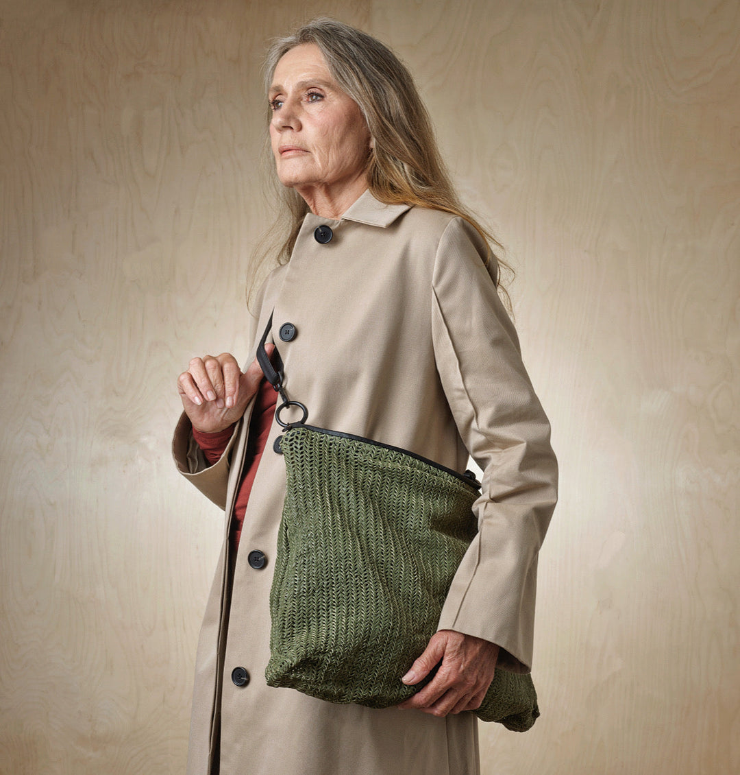 Daniella Lehavi Dallas Tote Bag in Rifle Green available at Barbara Katz