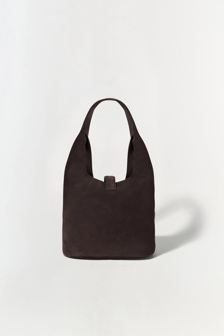 Simkhai Khai Suede Hobo Bag in Cacao available at Barbara Katz