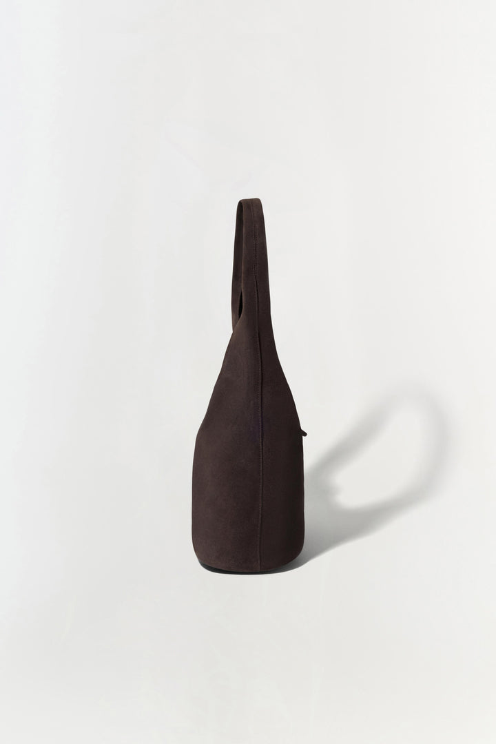 Simkhai Khai Suede Hobo Bag in Cacao available at Barbara Katz
