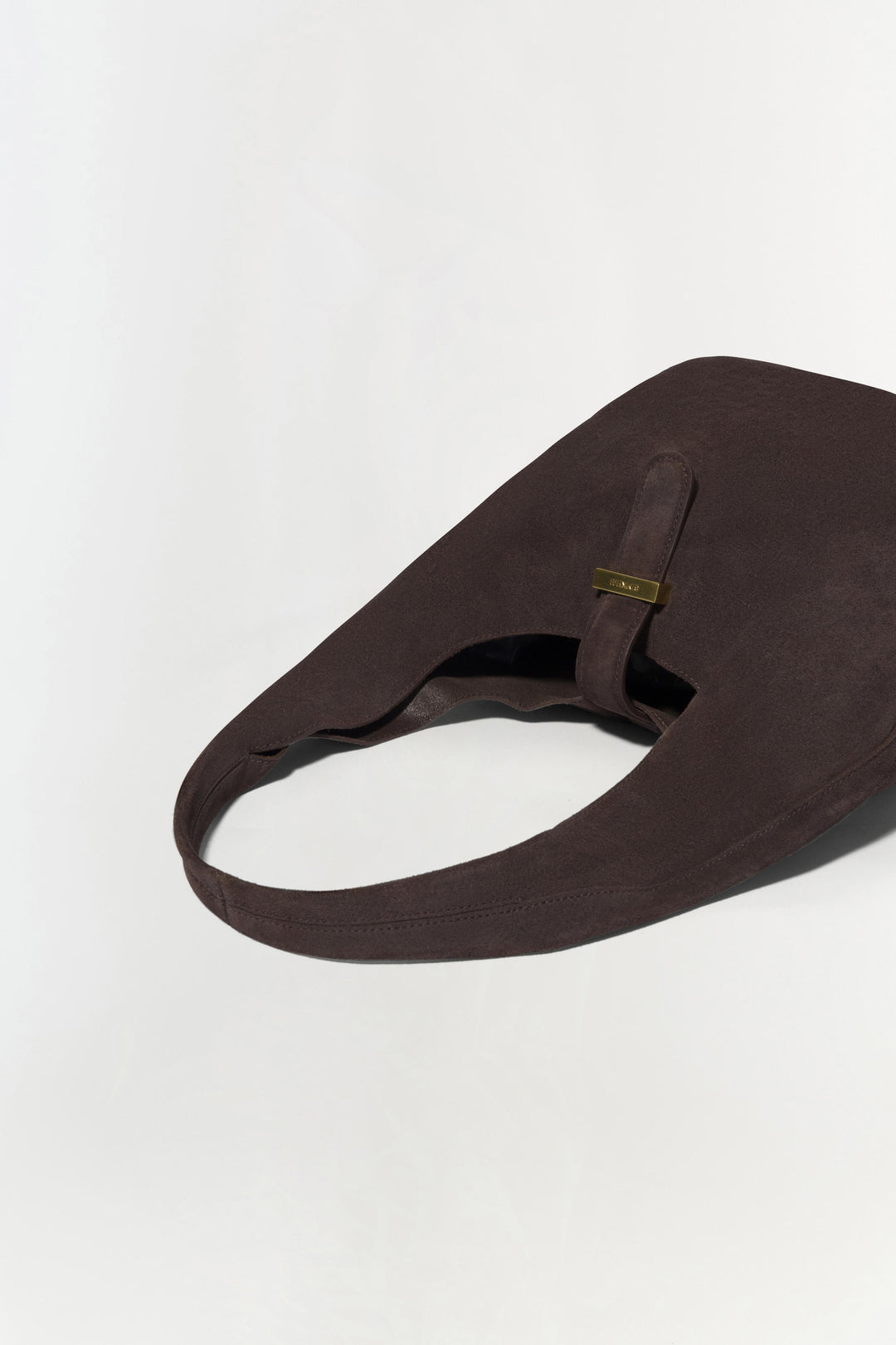 Simkhai Khai Suede Hobo Bag in Cacao available at Barbara Katz