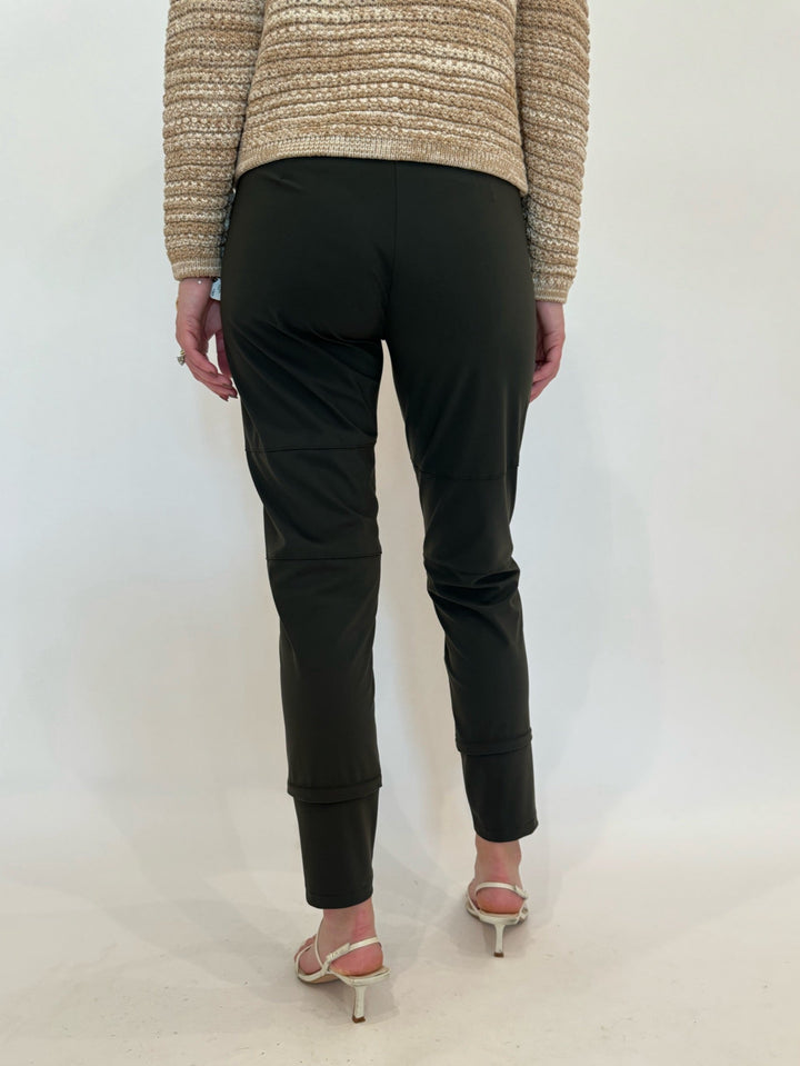 Raffaello Rossi Candy Pants - Dark Olive available at Barbara Katz