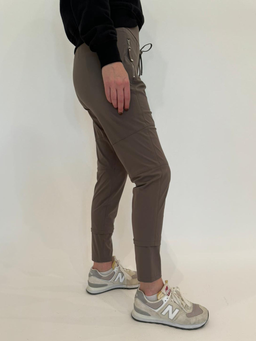Raffaello Rossi Taupe Candy Pants available at Barbara Katz