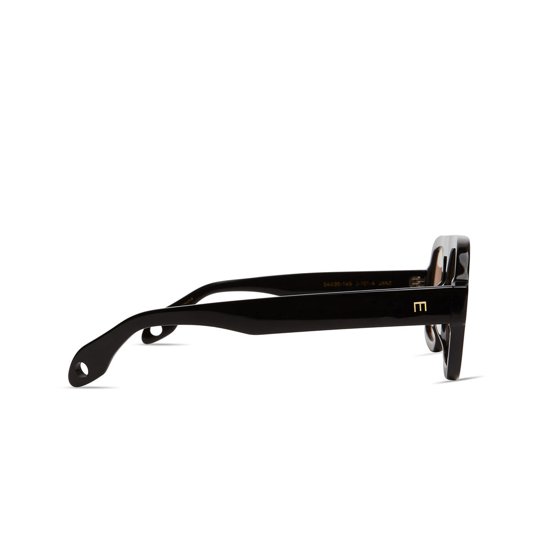 Elisa Johnson Jane Sunglasses in Gloss Black available at Barbara Katz