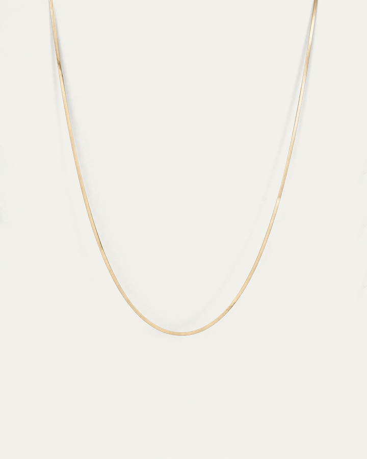 Jenny Bird Zeina Slim Chain Necklace in Gold available at Barbara Katz
