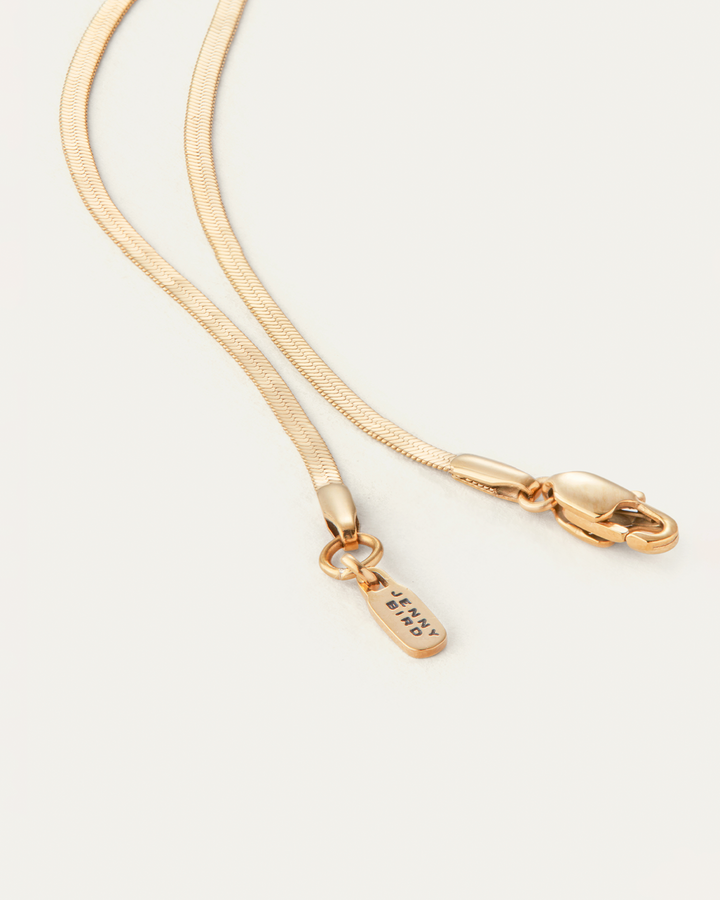 Jenny Bird Zeina Slim Chain Necklace in Gold available at Barbara Katz