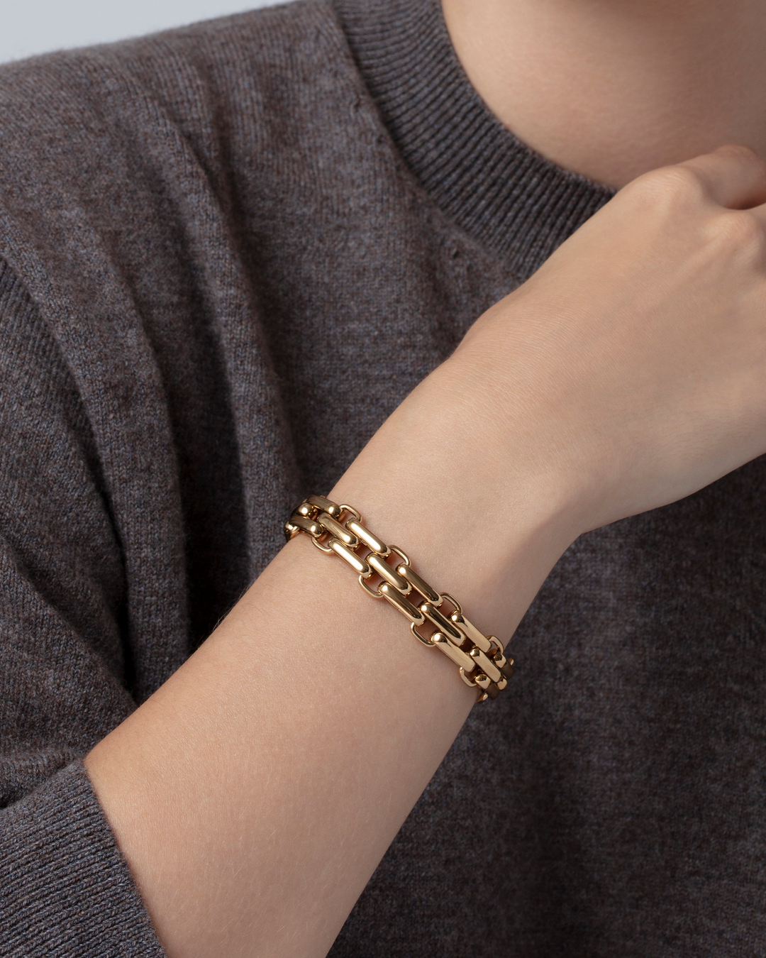 Jenny Bird Slim Penelope Bracelet  in Gold available at Barbara Katz