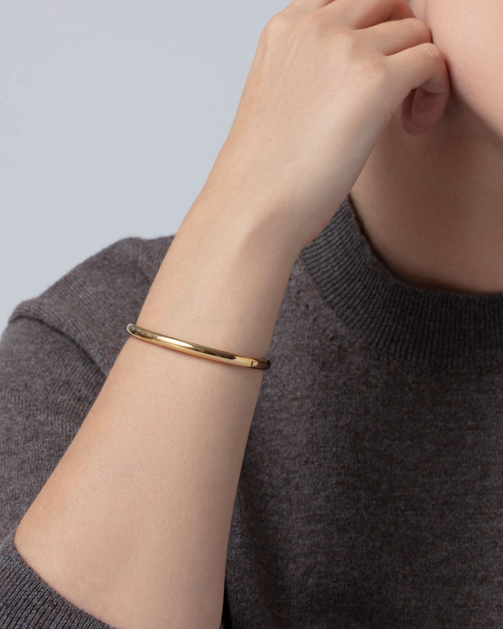 Jenny Bird Remi Bangle in Gold available at Barbara Katz