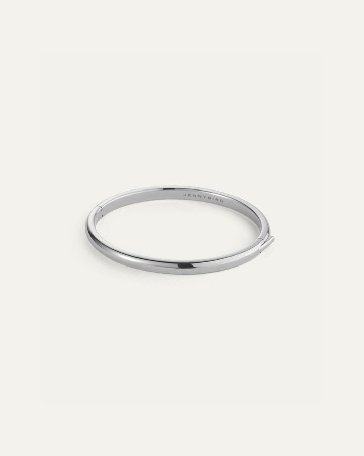 Jenny Bird Remi Bangle in Rhodium available at Barbara Katz