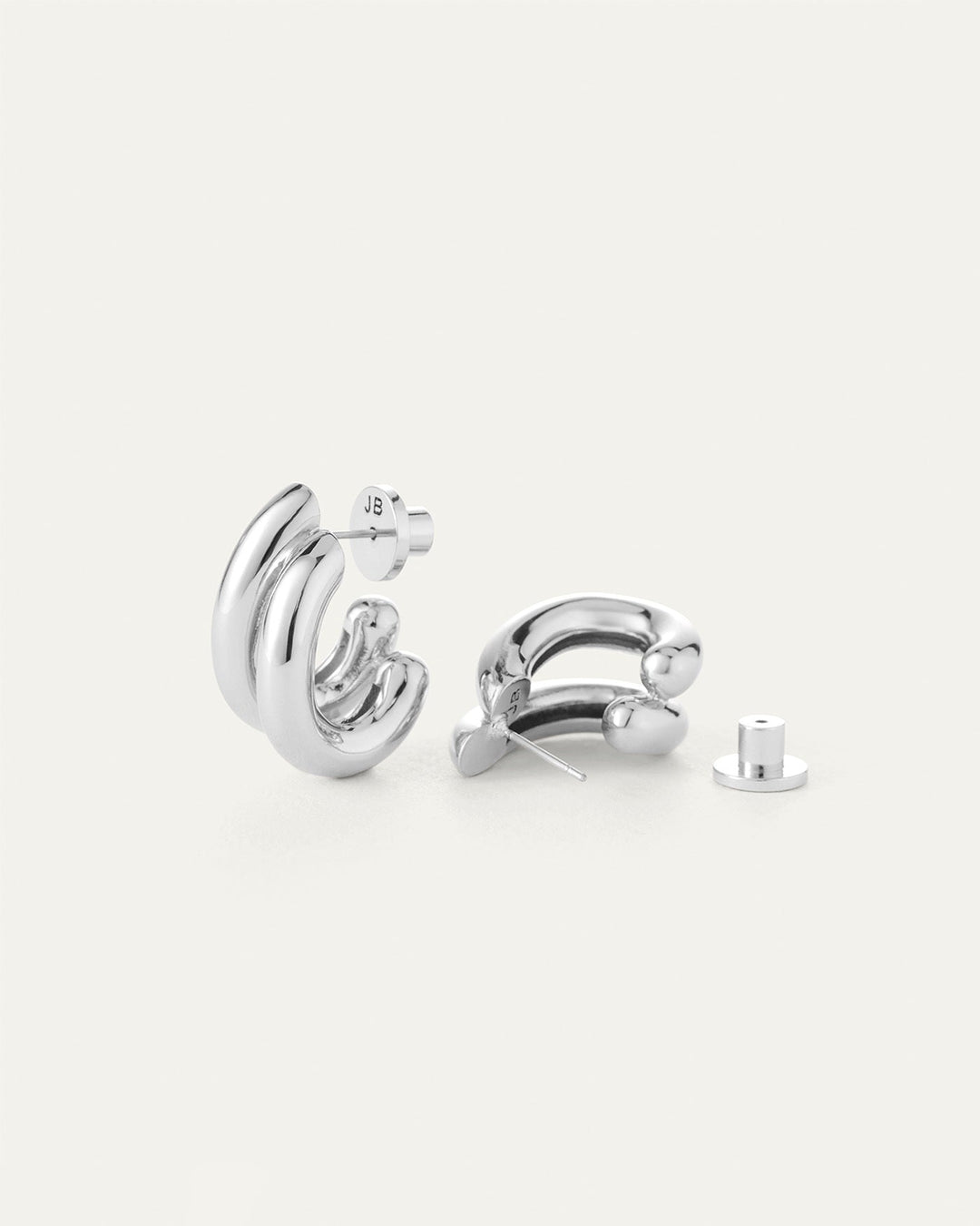 Jenny Bird Florence Earrings in Silver available at Barbara Katz