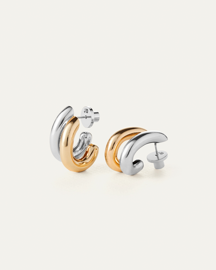 Jenny Bird Florence Earrings - Two Tone available at Barbara Katz