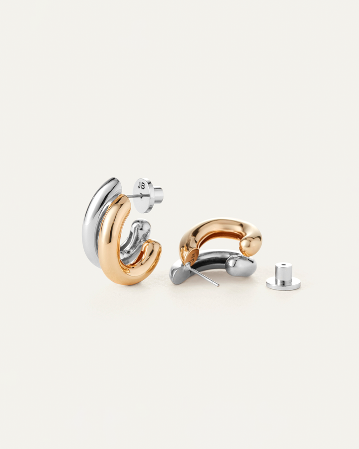 Jenny Bird Florence Earrings - Two Tone available at Barbara Katz