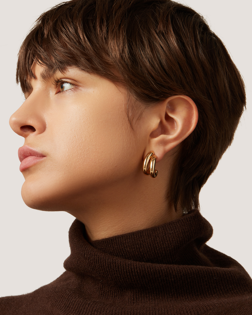 Jenny Bird Florence Earrings in Gold available at Barbara Katz
