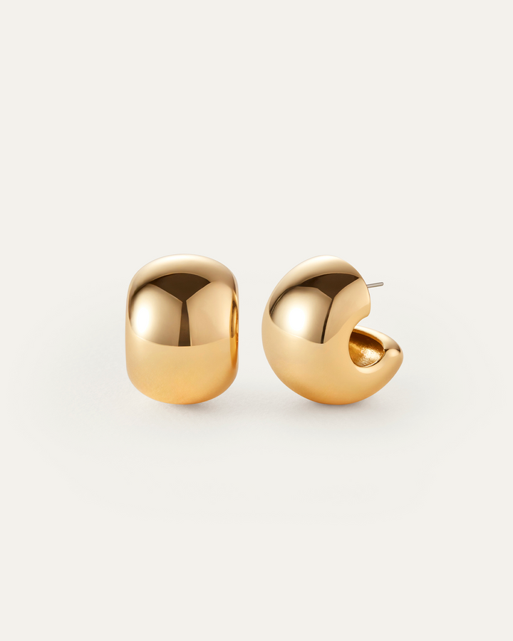 Jenny Bird Gemma Hoop Earrings in Gold available at Barbara Katz