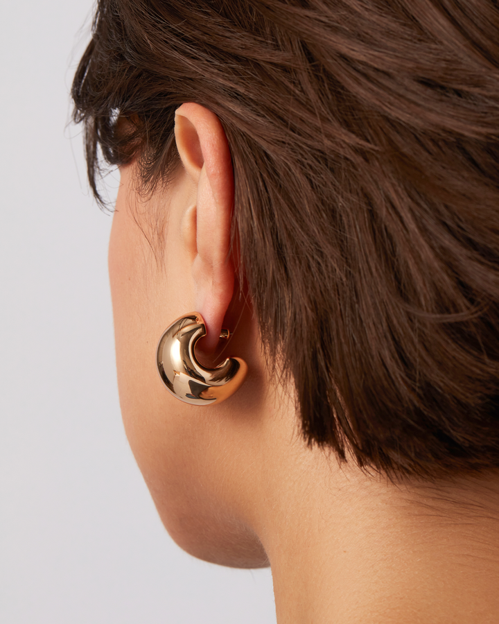 Jenny Bird Gemma Hoop Earrings in Gold available at Barbara Katz