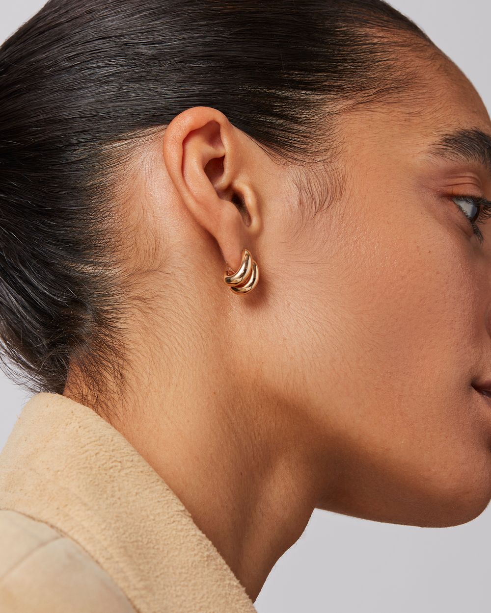 Jenny Bird Mini Florence Earrings in Gold available at Barbara Katz