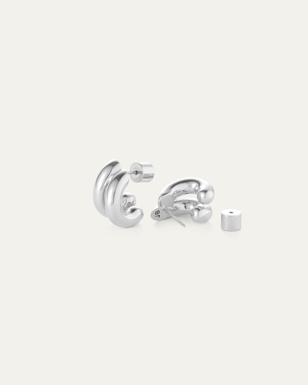 Jenny Bird Mini Florence Earrings in Silver available at Barbara Katz