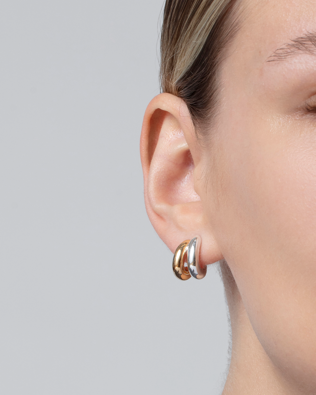 Jenny Bird Mini Florence Earrings - Two Tone available at Barbara Katz