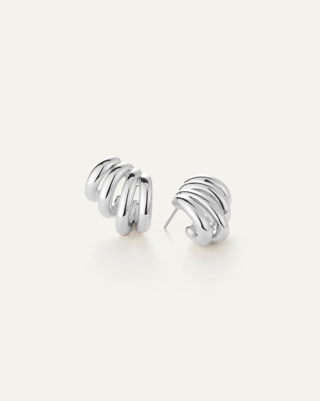 Jenny Bird Monroe Earrings in Silver available at Barbara Katz