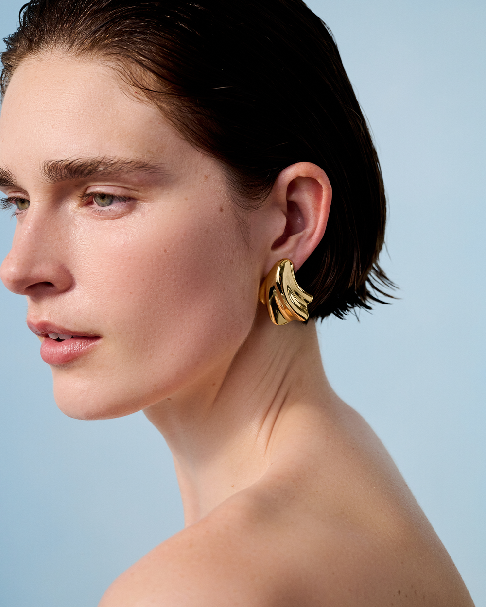 Jenny Bird Lydia Earrings in Gold available at Barbara Katz