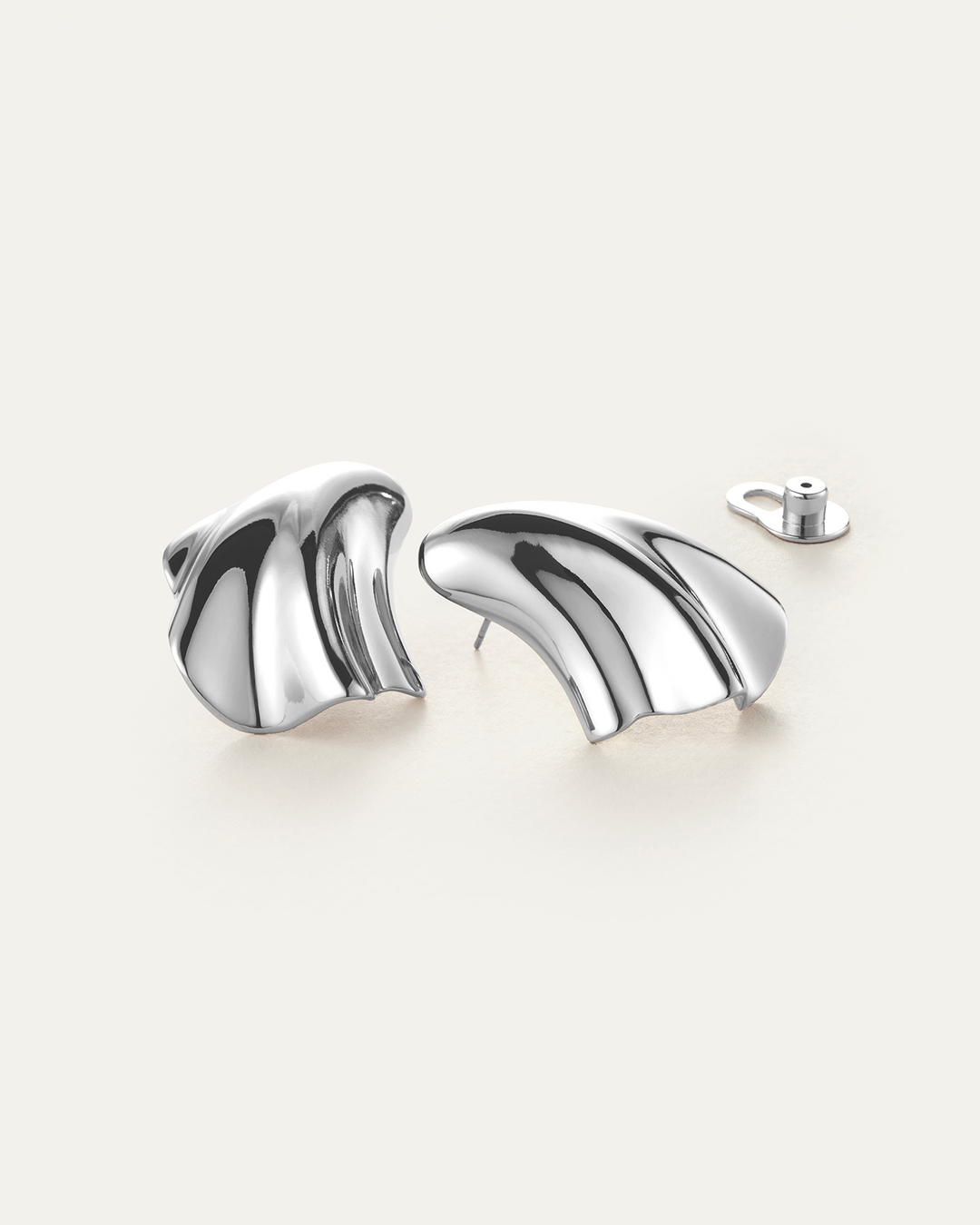 Jenny Bird Lydia Earrings in Silver available at Barbara Katz