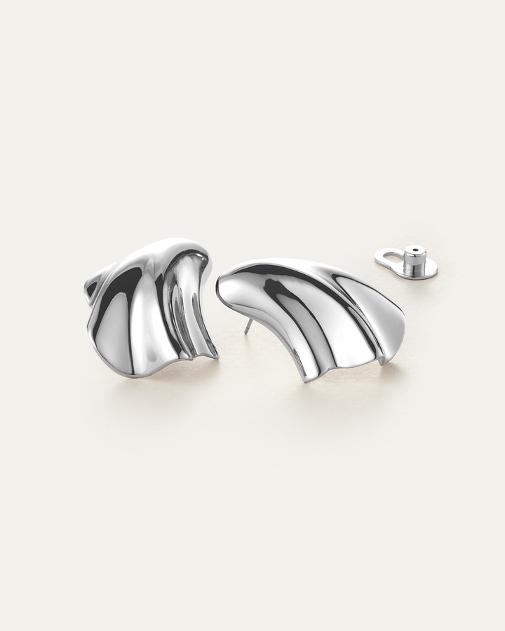 Jenny Bird Lydia Earrings in Silver available at Barbara Katz