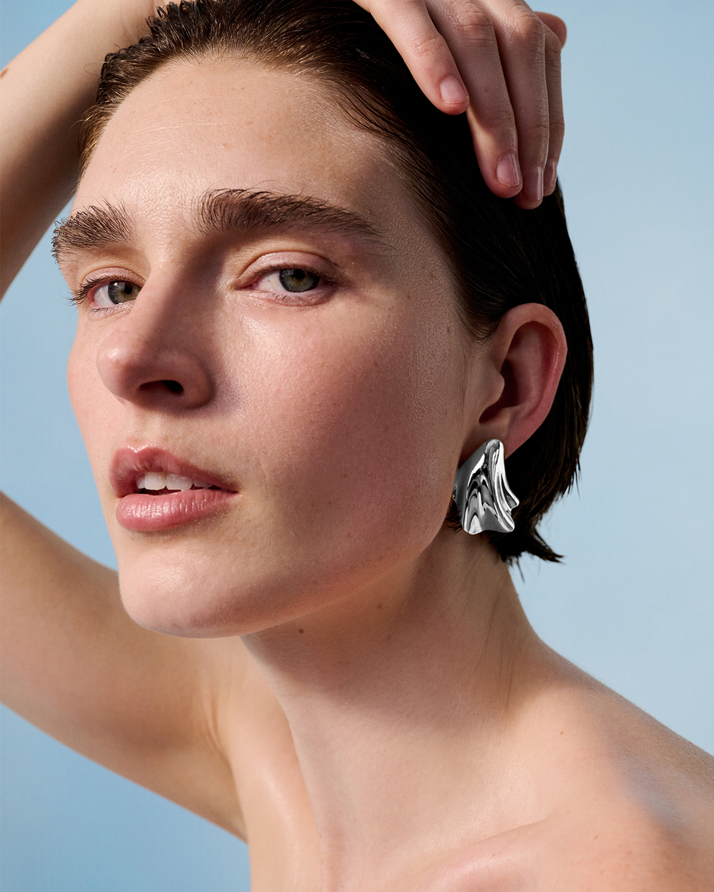 Jenny Bird Lydia Earrings in Silver available at Barbara Katz