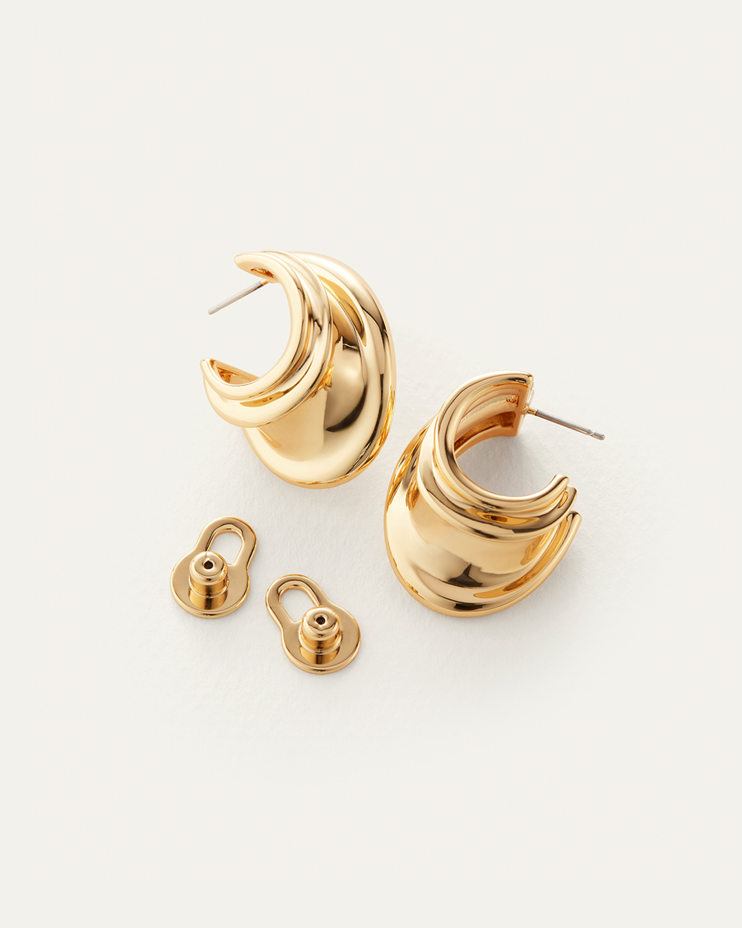 Jenny Bird Leona Hoop Earrings in Gold available at Barbara Katz