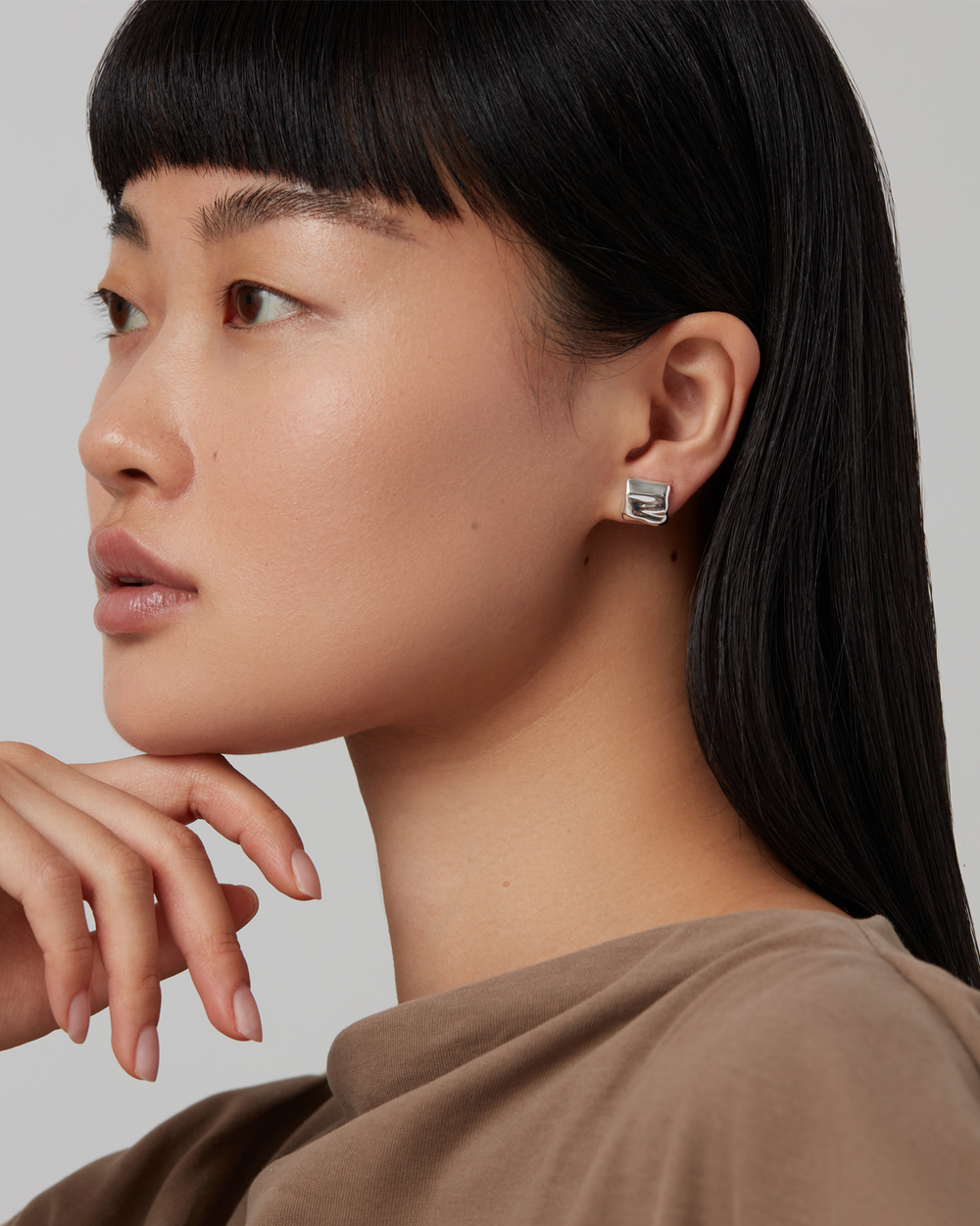 Jenny Bird Mini Sundra Earrings in Silver available at Barbara Katz