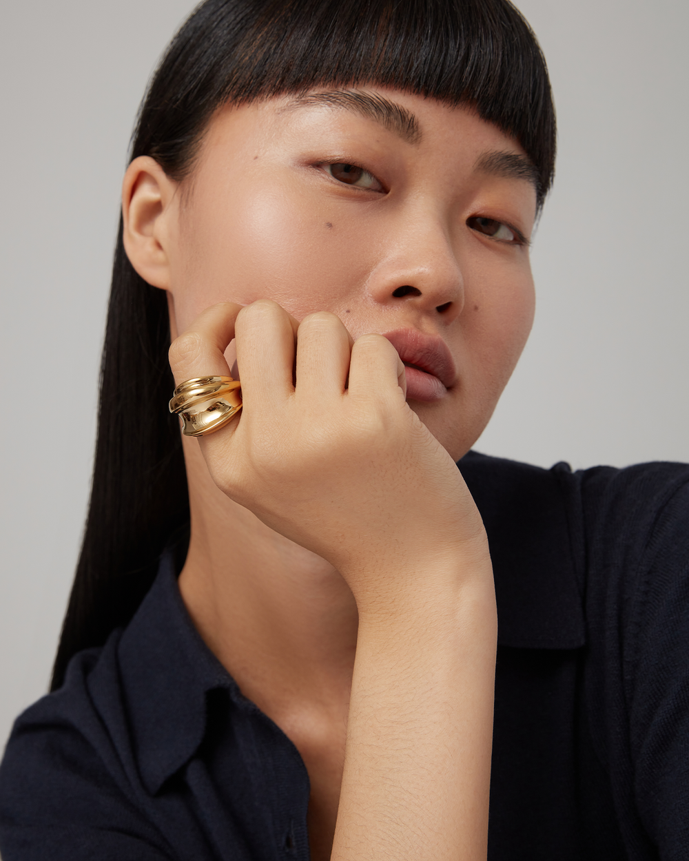 Jenny Bird Leona Ring in Gold available at Barbara Katz